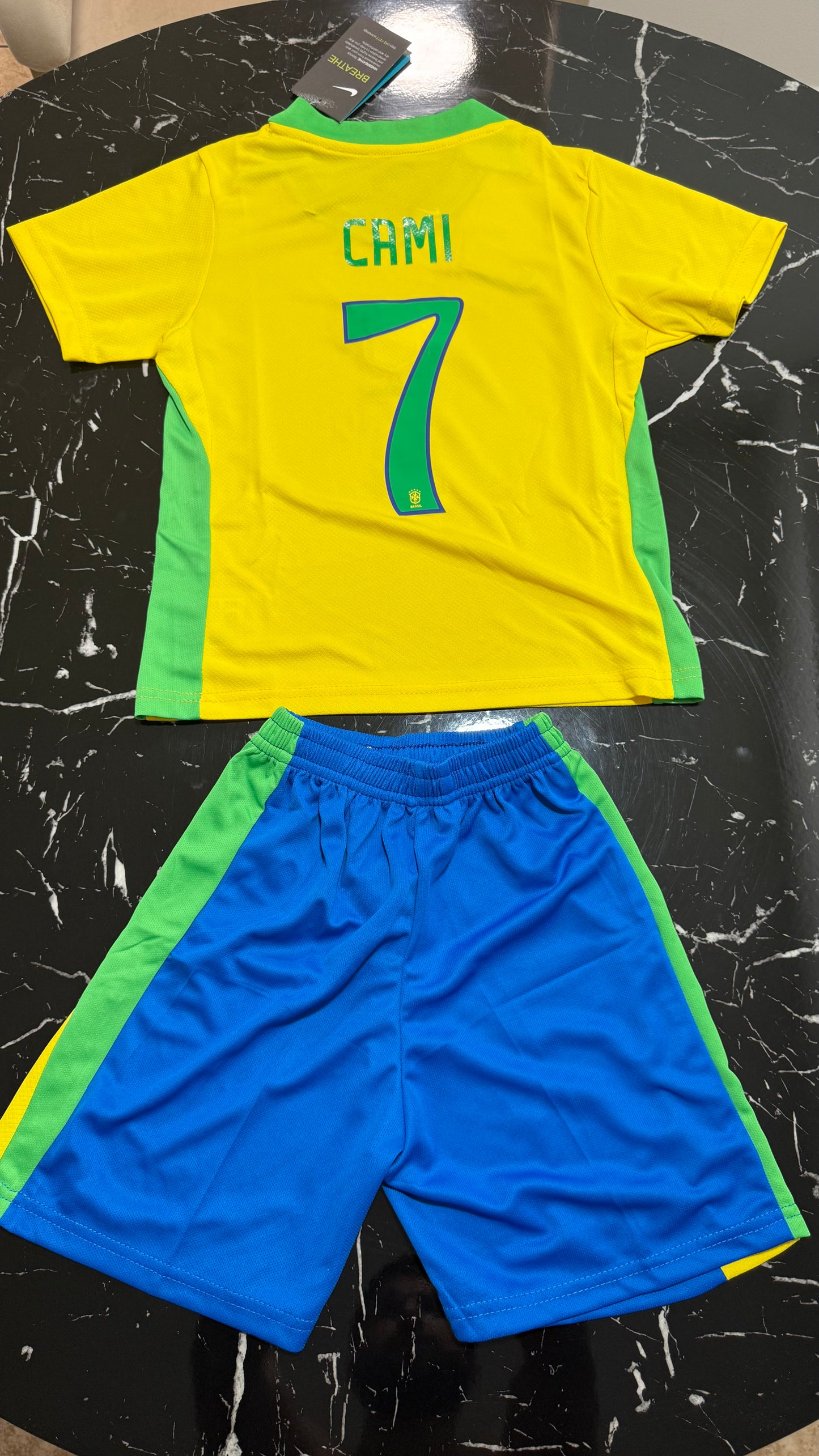 Conjunto Infantil Brasil 2024/25 – Camiseta y Short