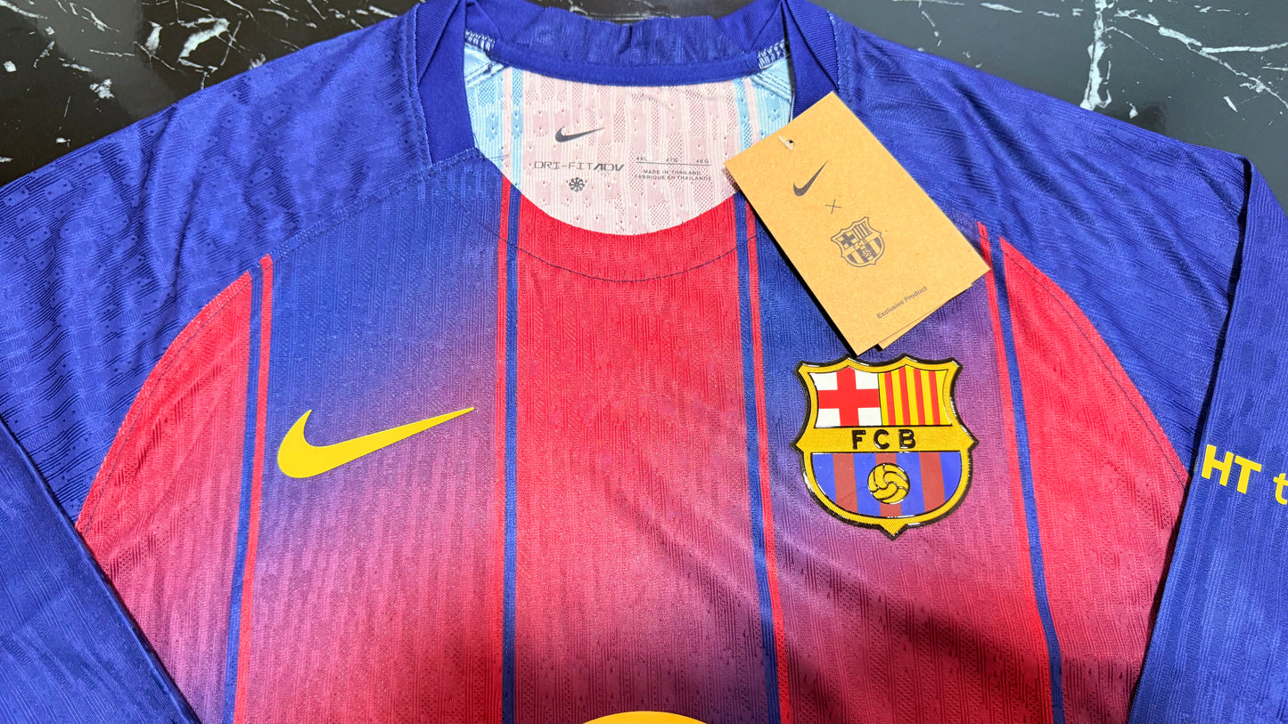Barcelona 2025/26 Local - Camiseta Manga Larga Versión Jugador