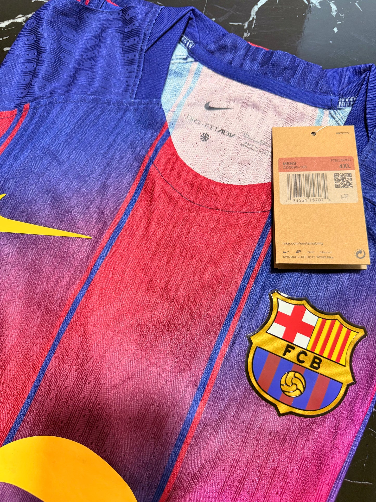 Barcelona 2025/26 Local - Camiseta Manga Larga Versión Jugador