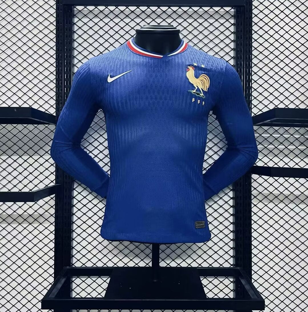 Francia 2024 Local – Camiseta Manga Larga Versión Jugador