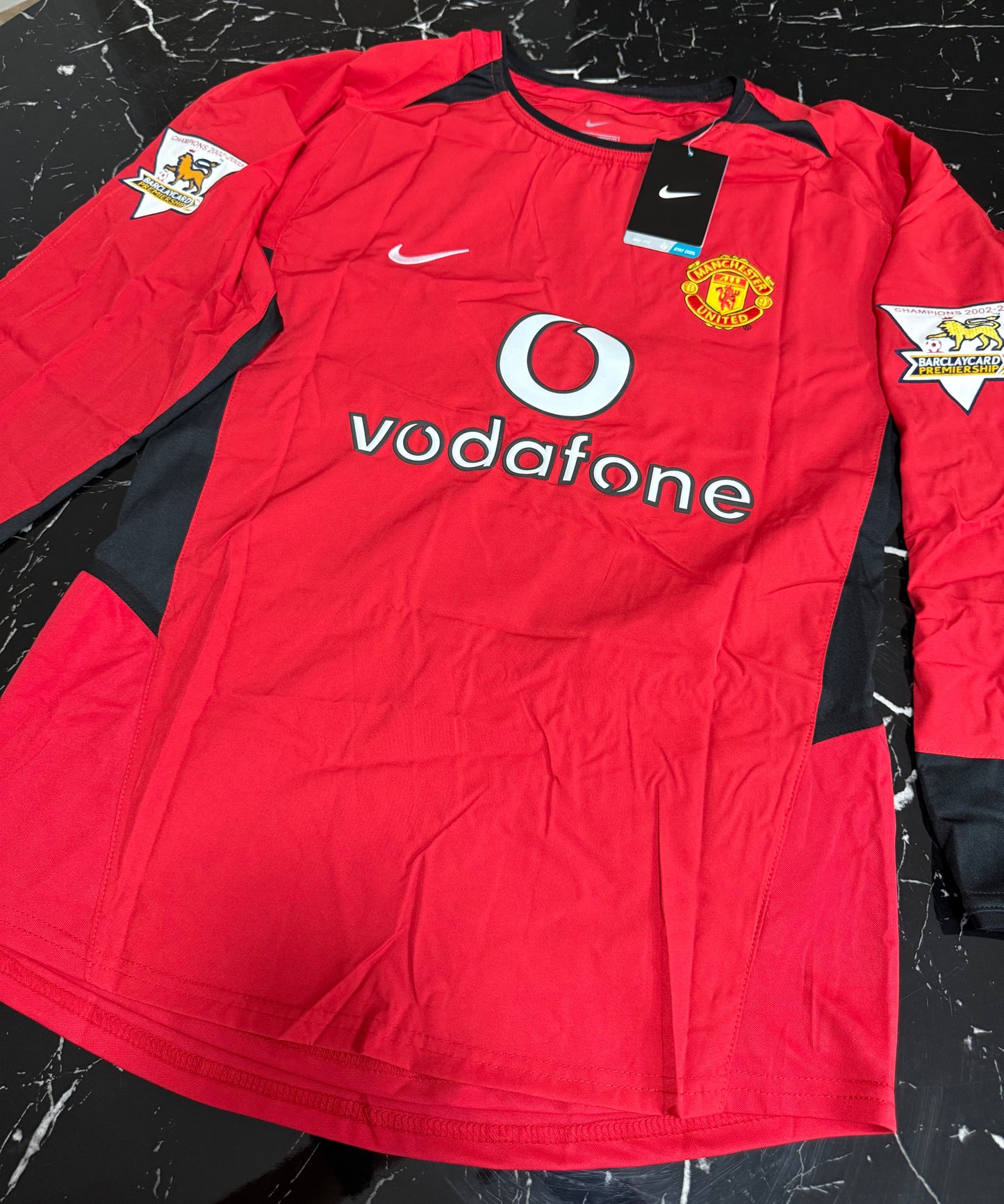 Manchester United 2002/03 - Camiseta Retro - Manga Larga