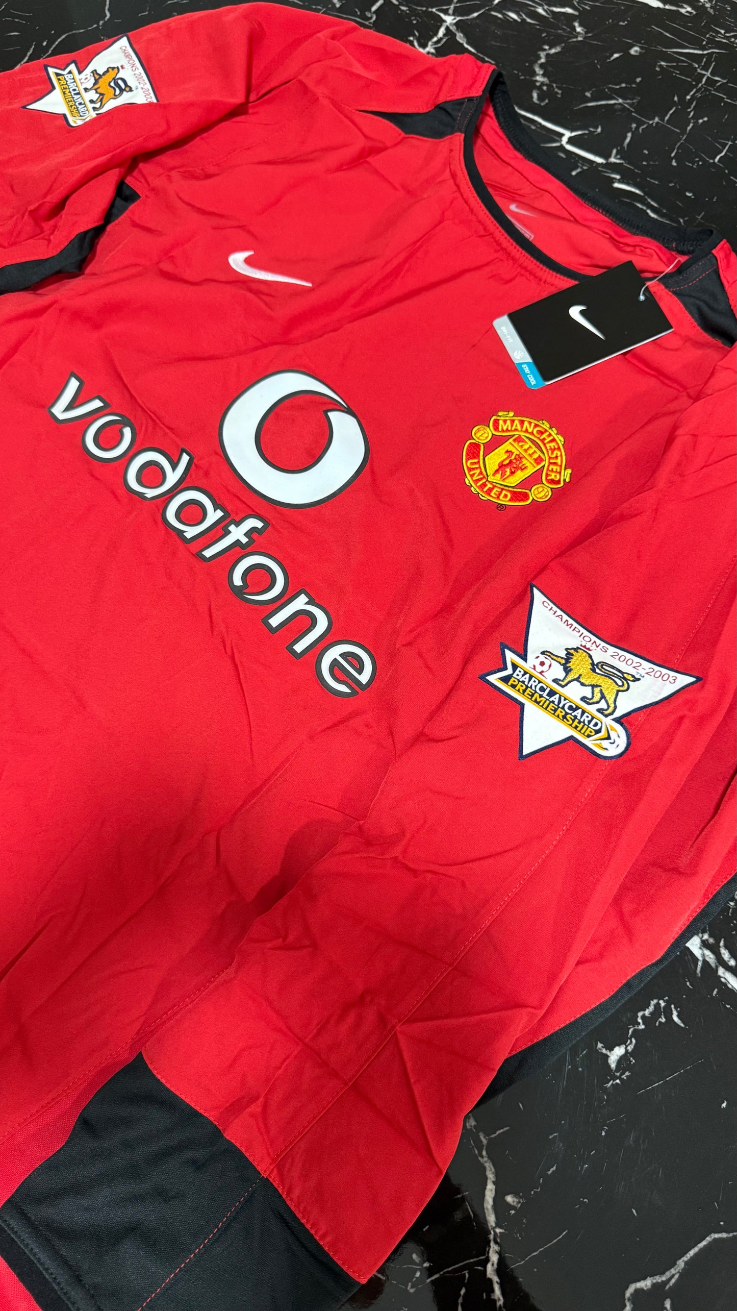 Manchester United 2002/03 - Camiseta Retro - Manga Larga