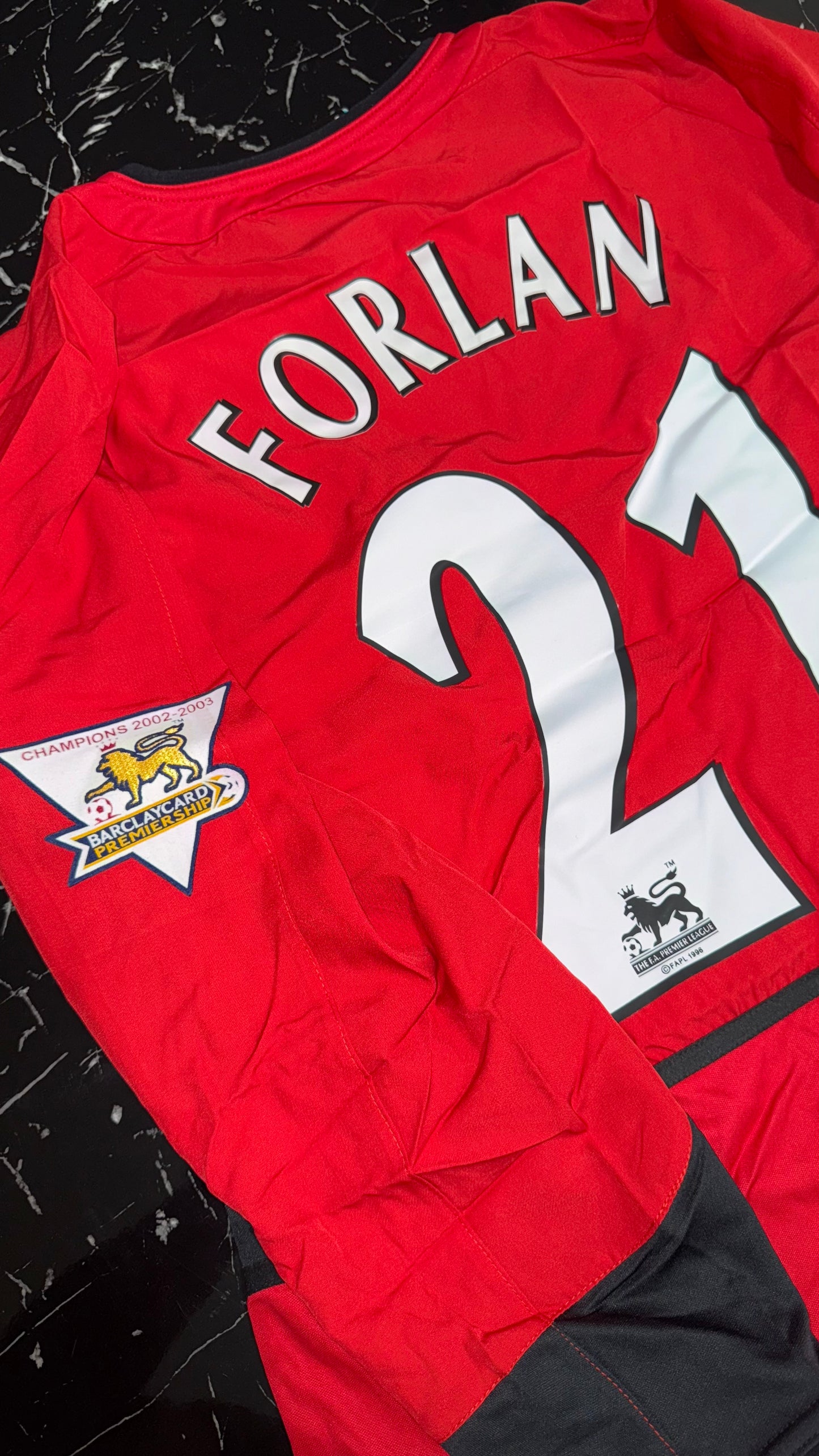 Manchester United 2002/03 - Camiseta Retro - Manga Larga