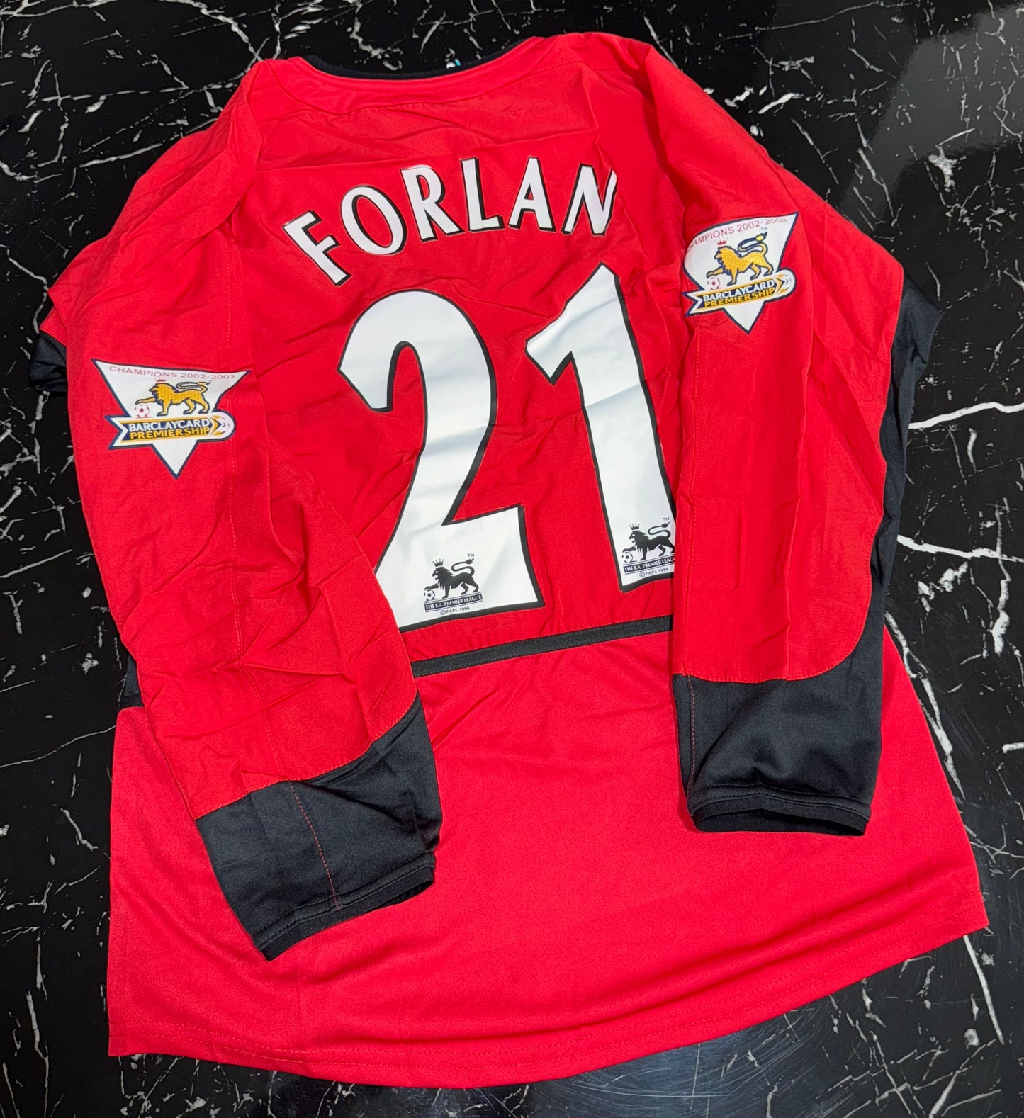 Manchester United 2002/03 - Camiseta Retro - Manga Larga