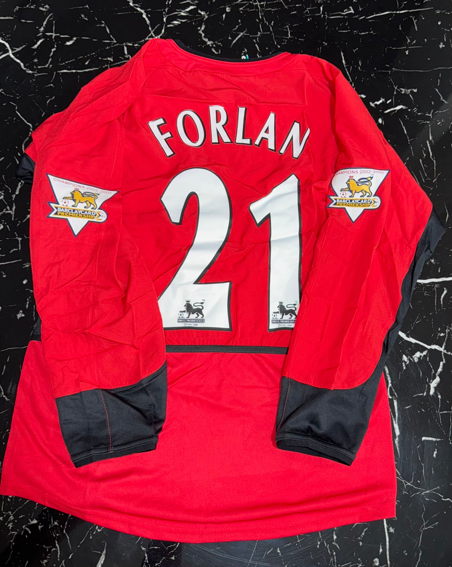 Manchester United 2002/03 - Camiseta Retro - Manga Larga