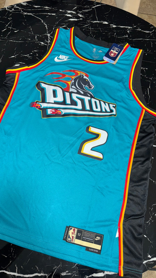 Detroit Pistons NBA - Teal Horse Retro T-Shirt