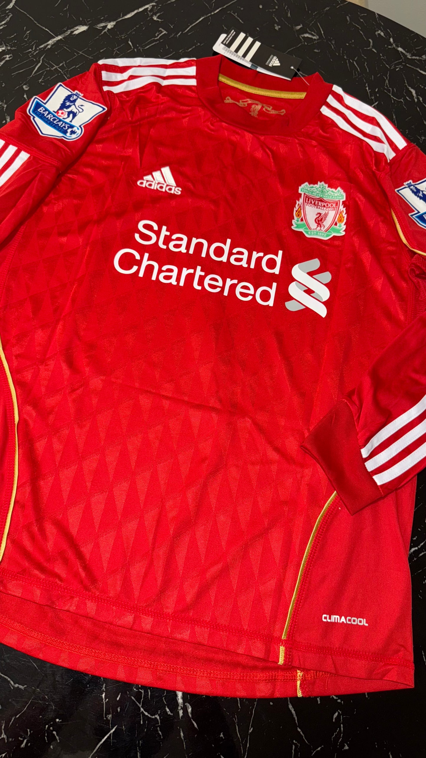Liverpool 2011/12 Local Manga Larga - Camiseta Retro