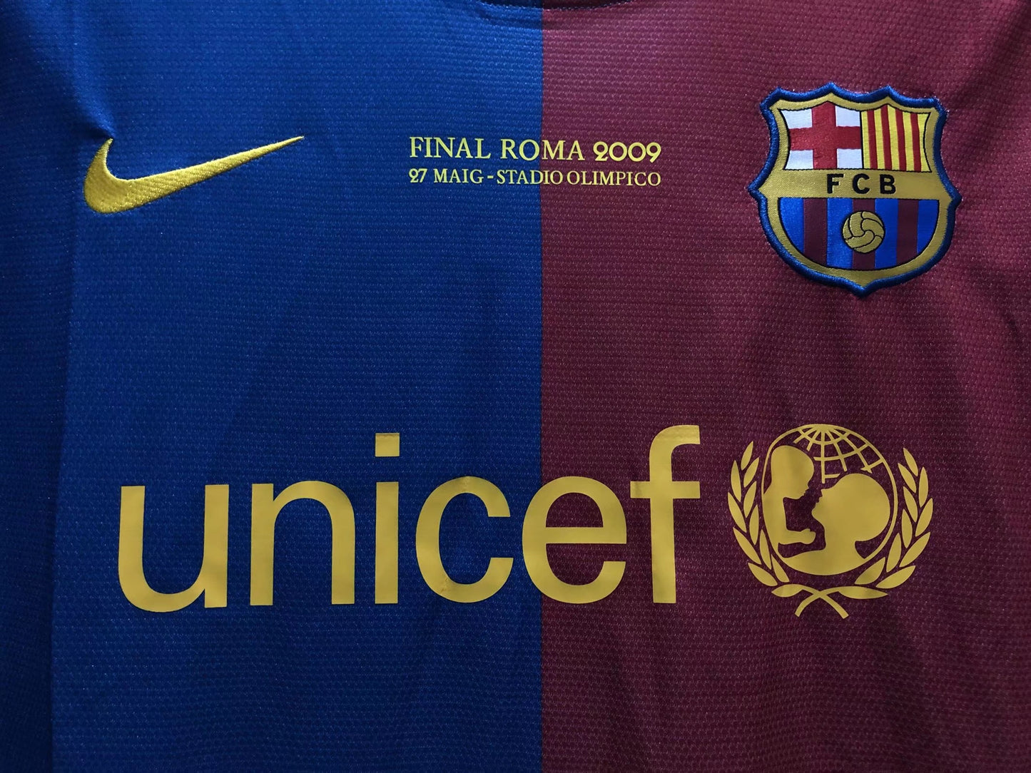 Barcelona 2008/09 – Camiseta Retro - Edición Especial "UCL Final Roma"
