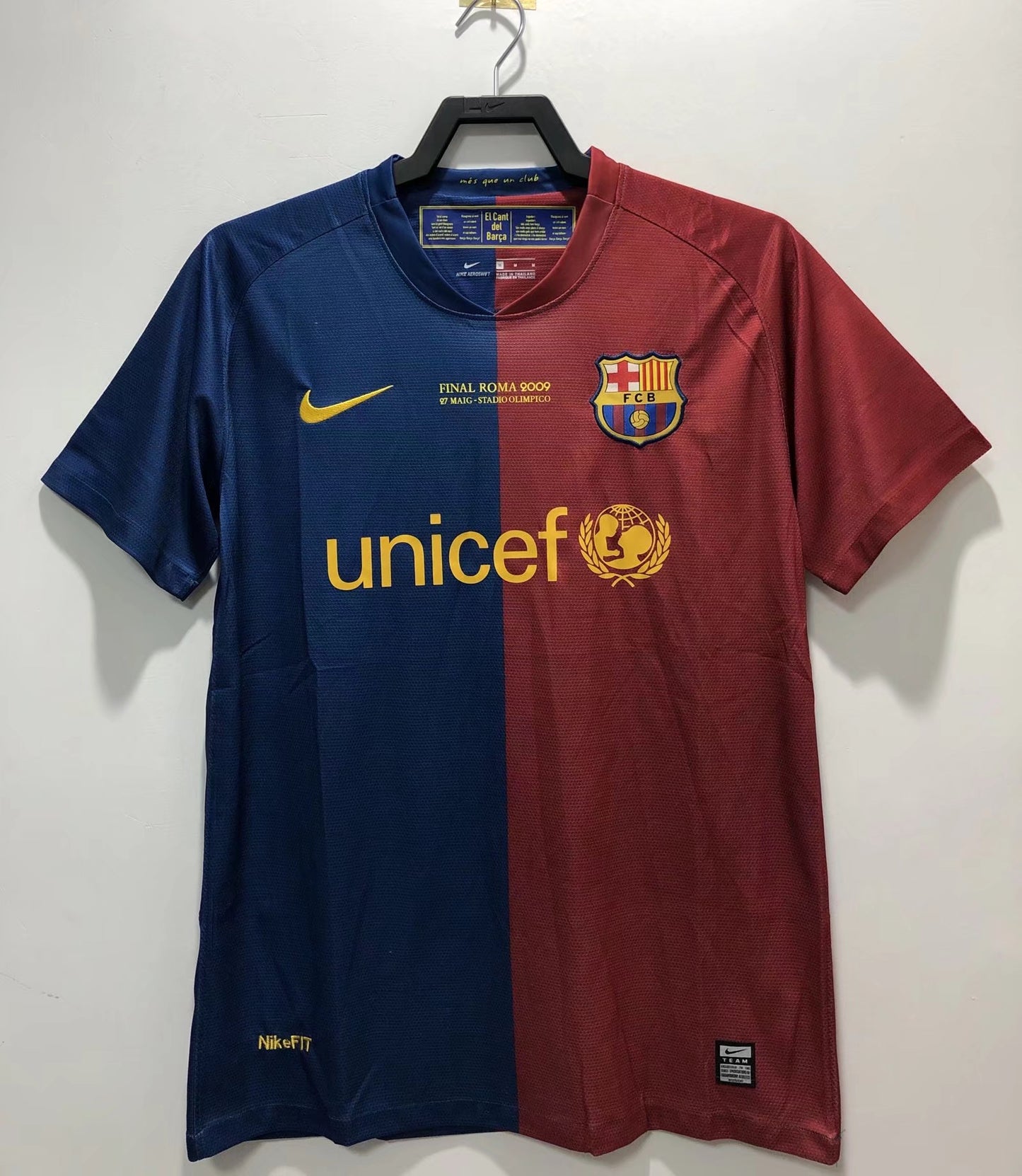 Barcelona 2008/09 – Camiseta Retro - Edición Especial "UCL Final Roma"