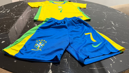 Conjunto Infantil Brasil 2024/25 – Camiseta y Short
