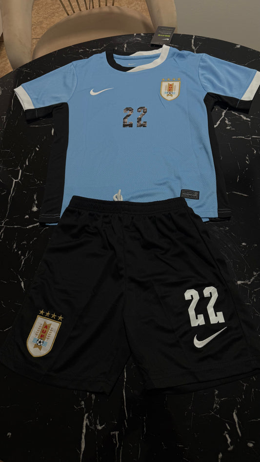 Conjunto Infantil Uruguay 2024/25 - Camiseta y Short