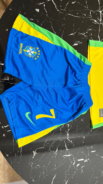 Conjunto Infantil Brasil 2024/25 – Camiseta y Short