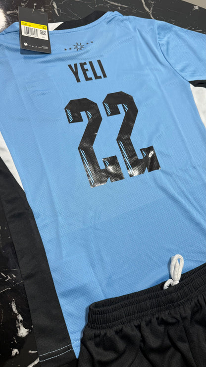 Conjunto Infantil Uruguay 2024/25 - Camiseta y Short