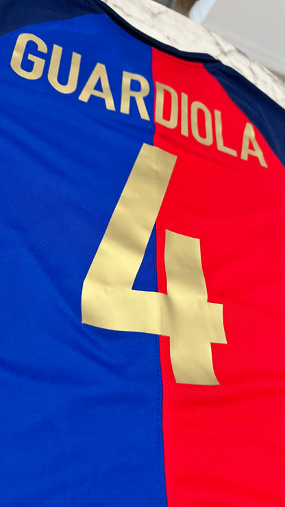 Barcelona 1899-1999 - Guardiola #4 – Camiseta Retro Centenario (Talle M)
