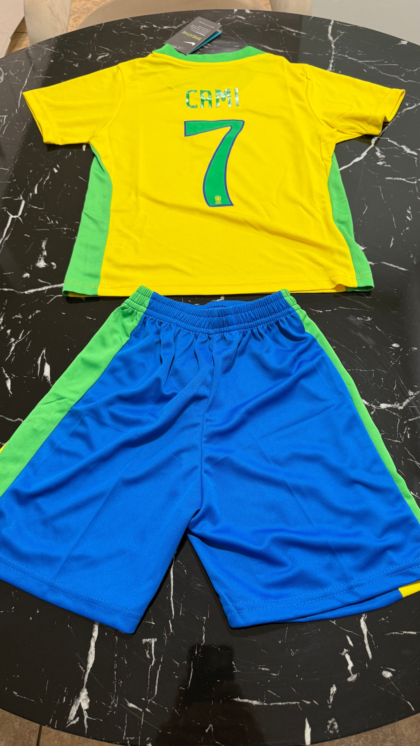 Conjunto Infantil Brasil 2024/25 – Camiseta y Short