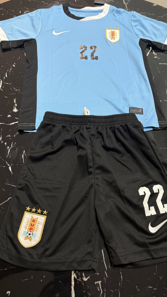 Conjunto Infantil Uruguay 2024/25 - Camiseta y Short