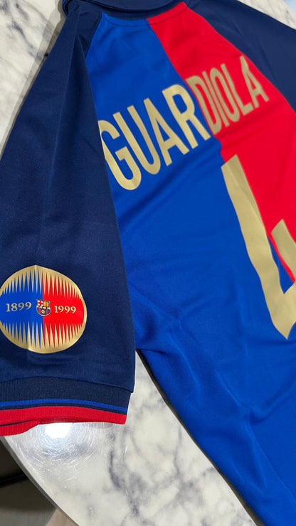 Barcelona 1899-1999 - Guardiola #4 – Camiseta Retro Centenario (Talle M)