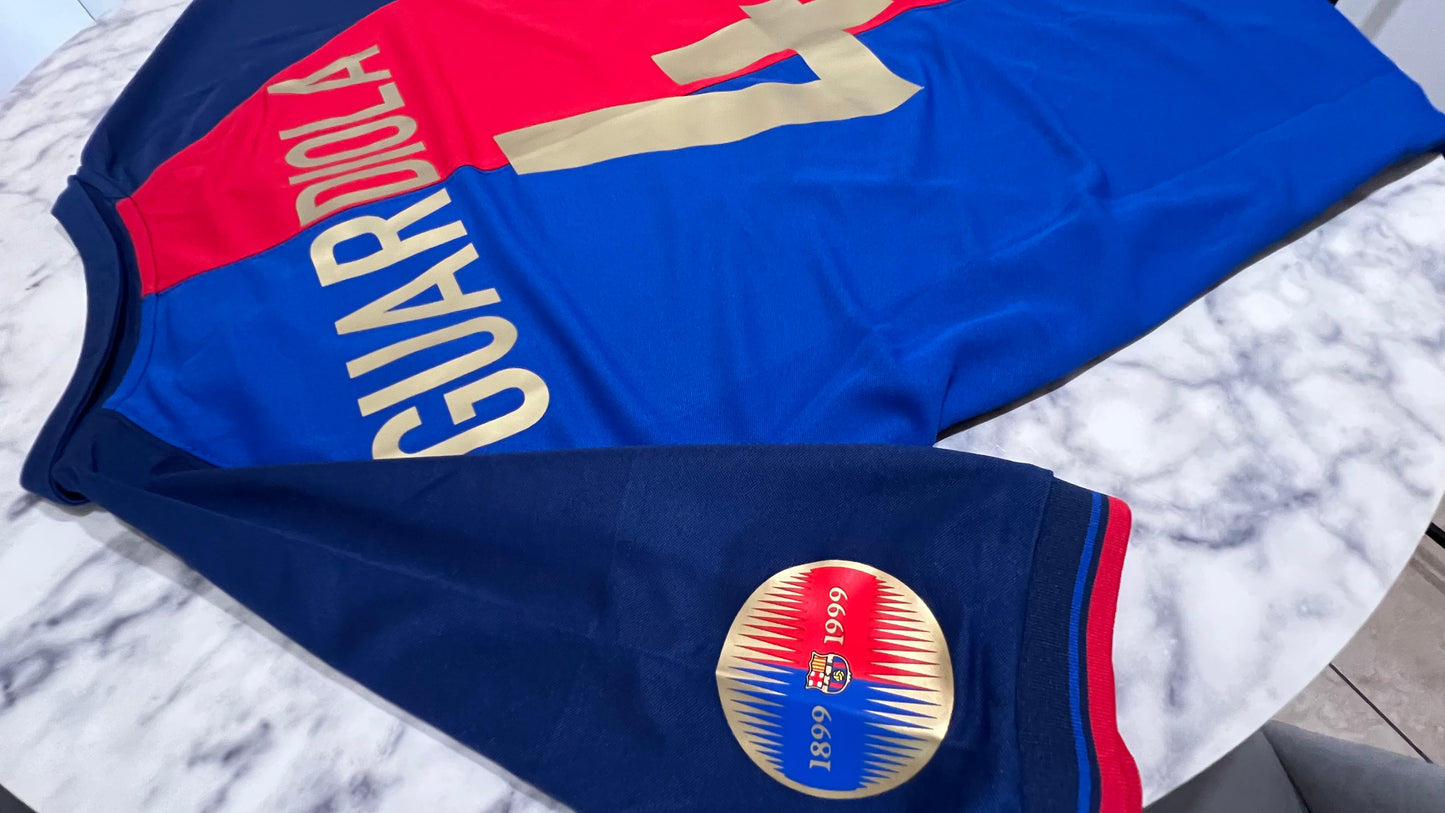 Barcelona 1899-1999 - Guardiola #4 – Camiseta Retro Centenario (Talle M)