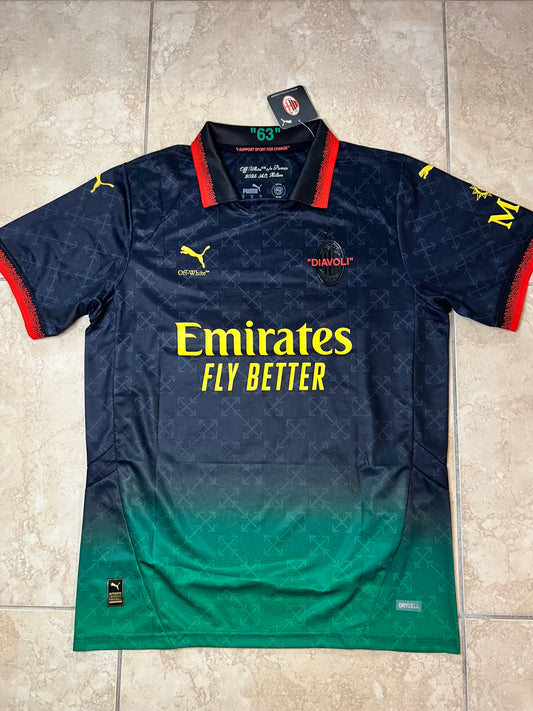 AC Milan 2024/25 Edición Especial Off-White Black - Versión Jugador