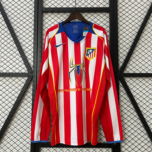 Atlético de Madrid 2004/05 – Camiseta Retro Manga Larga - Edición Especial Spider-Man