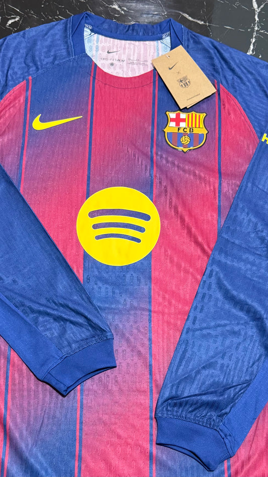 Barcelona 2025/26 Local - Camiseta Manga Larga Versión Jugador