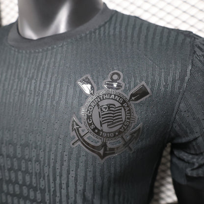 Corinthians 2024/25 Visitante All-Black – Camiseta Versión Jugador