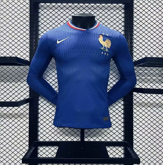 Francia 2024 Local – Camiseta Manga Larga Versión Jugador