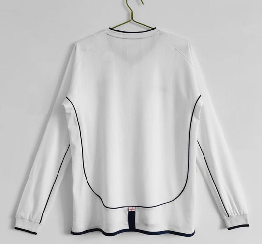 Inglaterra 2002 Local Manga Larga - Camiseta Retro