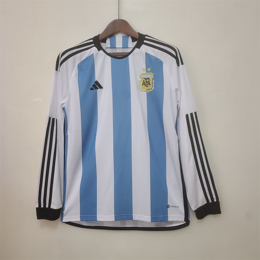 Argentina 2022 Local Manga Larga – Camiseta Versión Fan