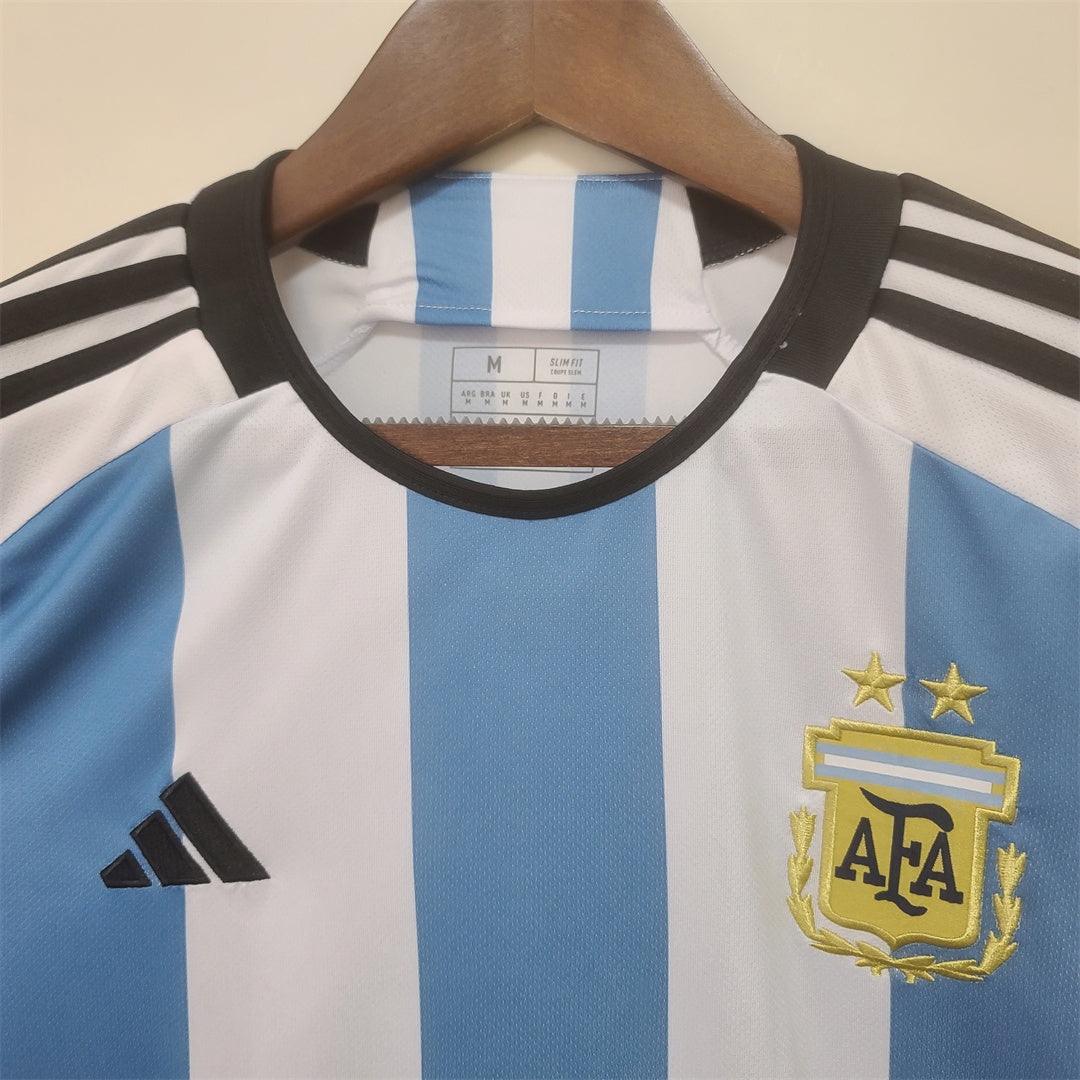 Argentina 2022 Local Manga Larga – Camiseta Versión Fan