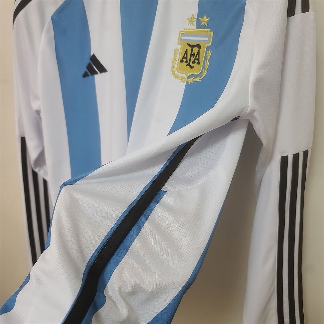 Argentina 2022 Local Manga Larga – Camiseta Versión Fan