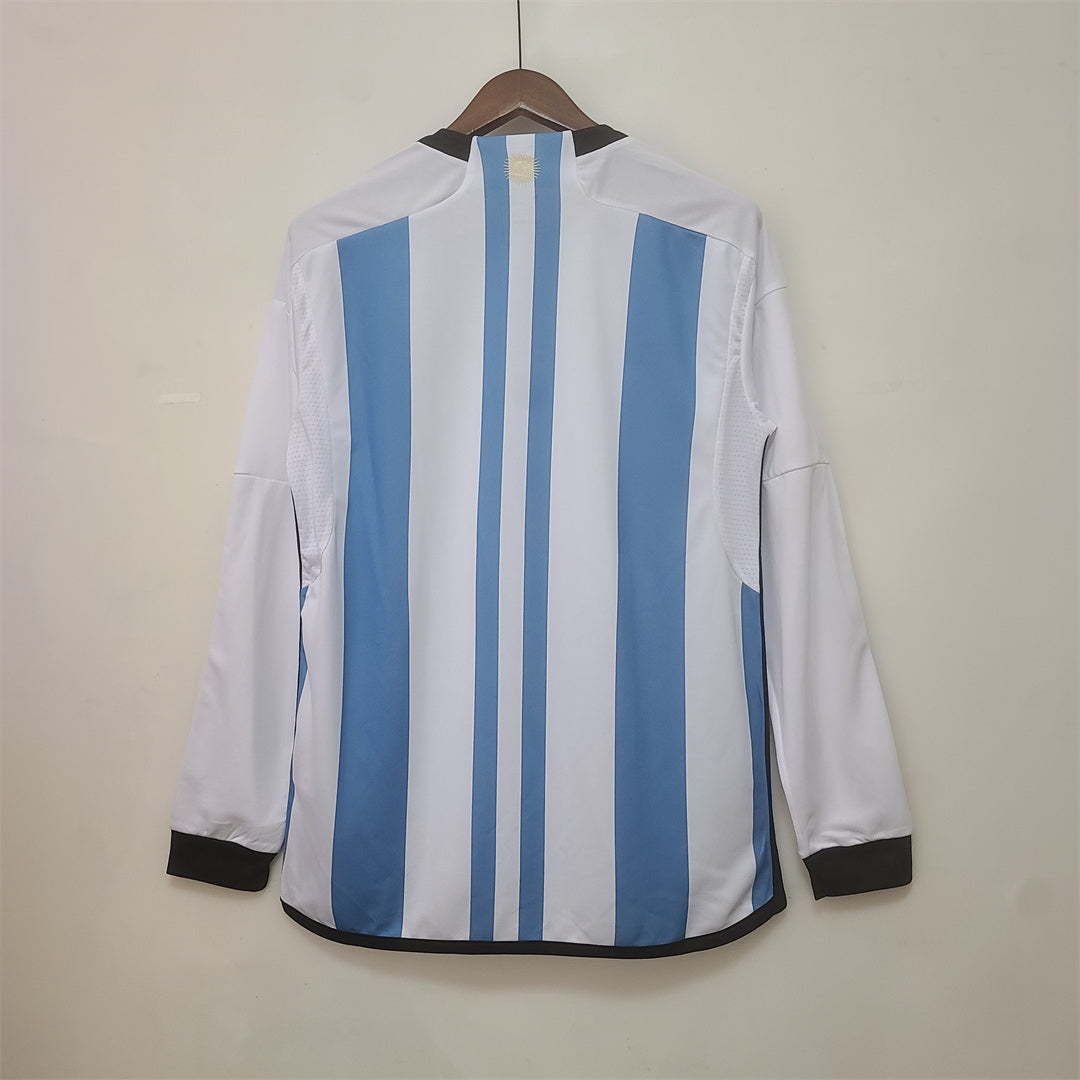Argentina 2022 Local Manga Larga – Camiseta Versión Fan