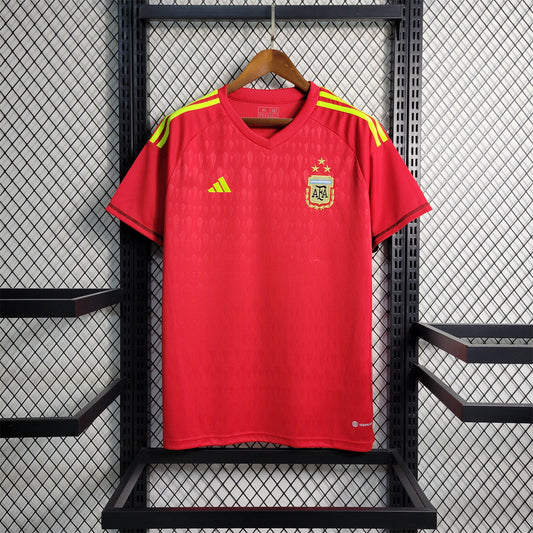 Argentina 2022 Arquero (Rojo) – Camiseta Versión Fan