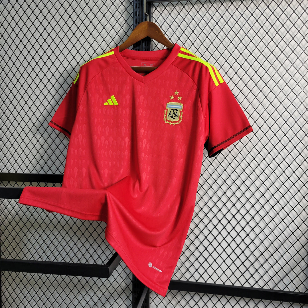 Argentina 2022 Arquero (Rojo) – Camiseta Versión Fan