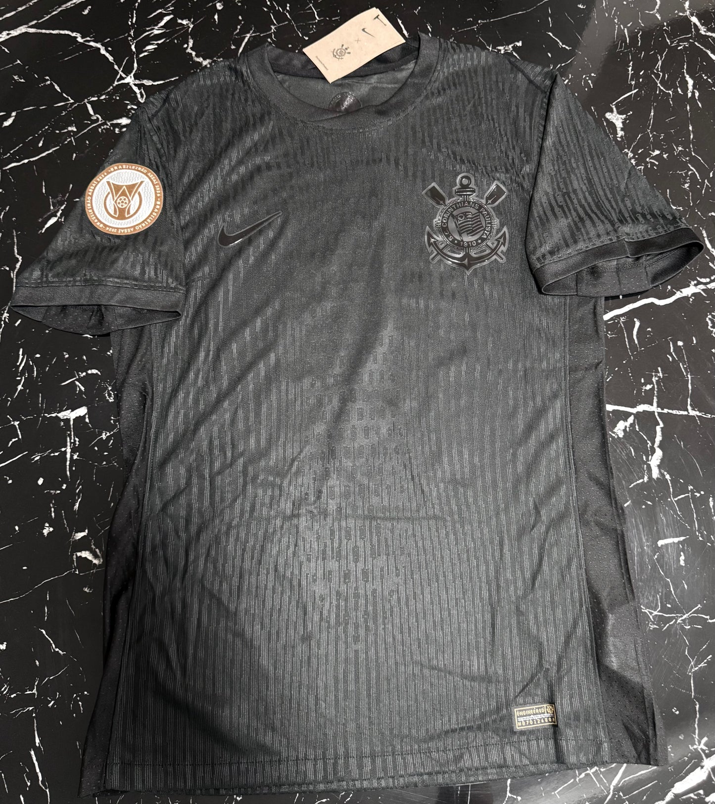 Corinthians 2024/25 Visitante All-Black – Camiseta Versión Jugador