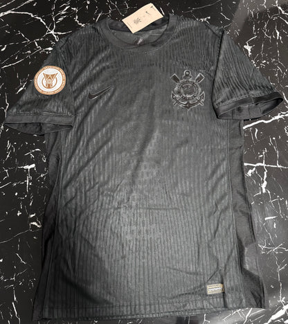 Corinthians 2024/25 Visitante All-Black – Camiseta Versión Jugador