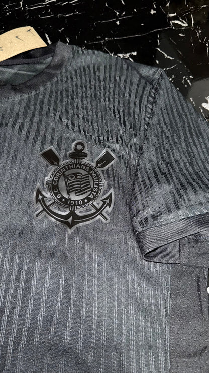 Corinthians 2024/25 Visitante All-Black – Camiseta Versión Jugador