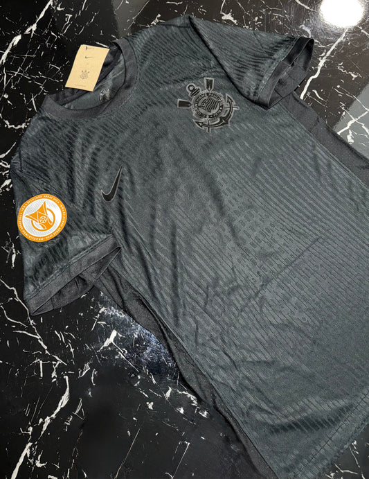 Corinthians 2024/25 Visitante All-Black – Camiseta Versión Jugador