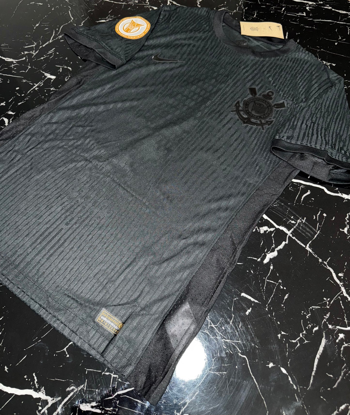 Corinthians 2024/25 Visitante All-Black – Camiseta Versión Jugador