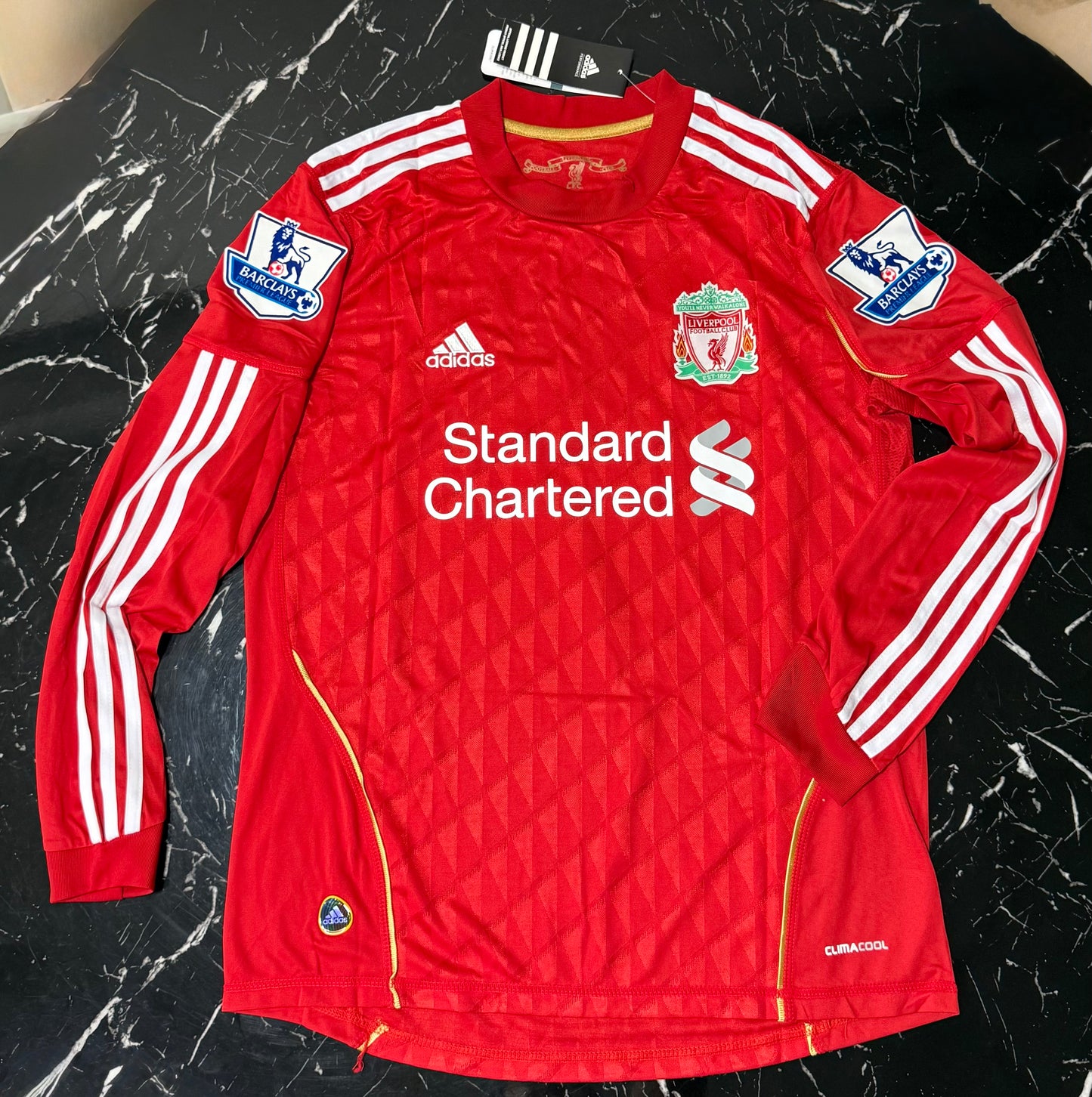 Liverpool 2011/12 Local Manga Larga - Camiseta Retro