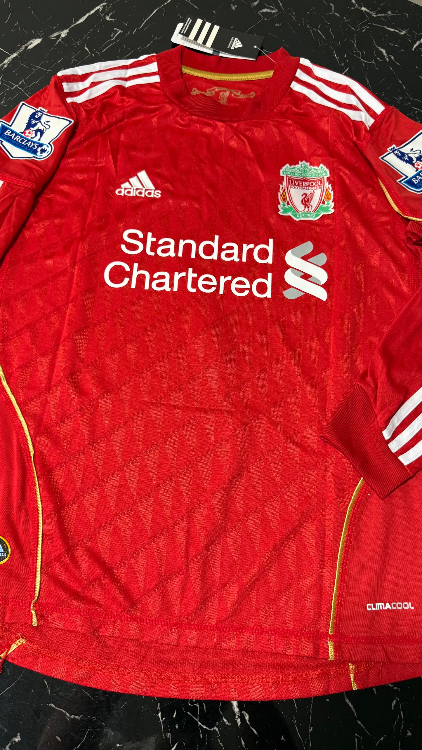 Liverpool 2011/12 Local Manga Larga - Camiseta Retro