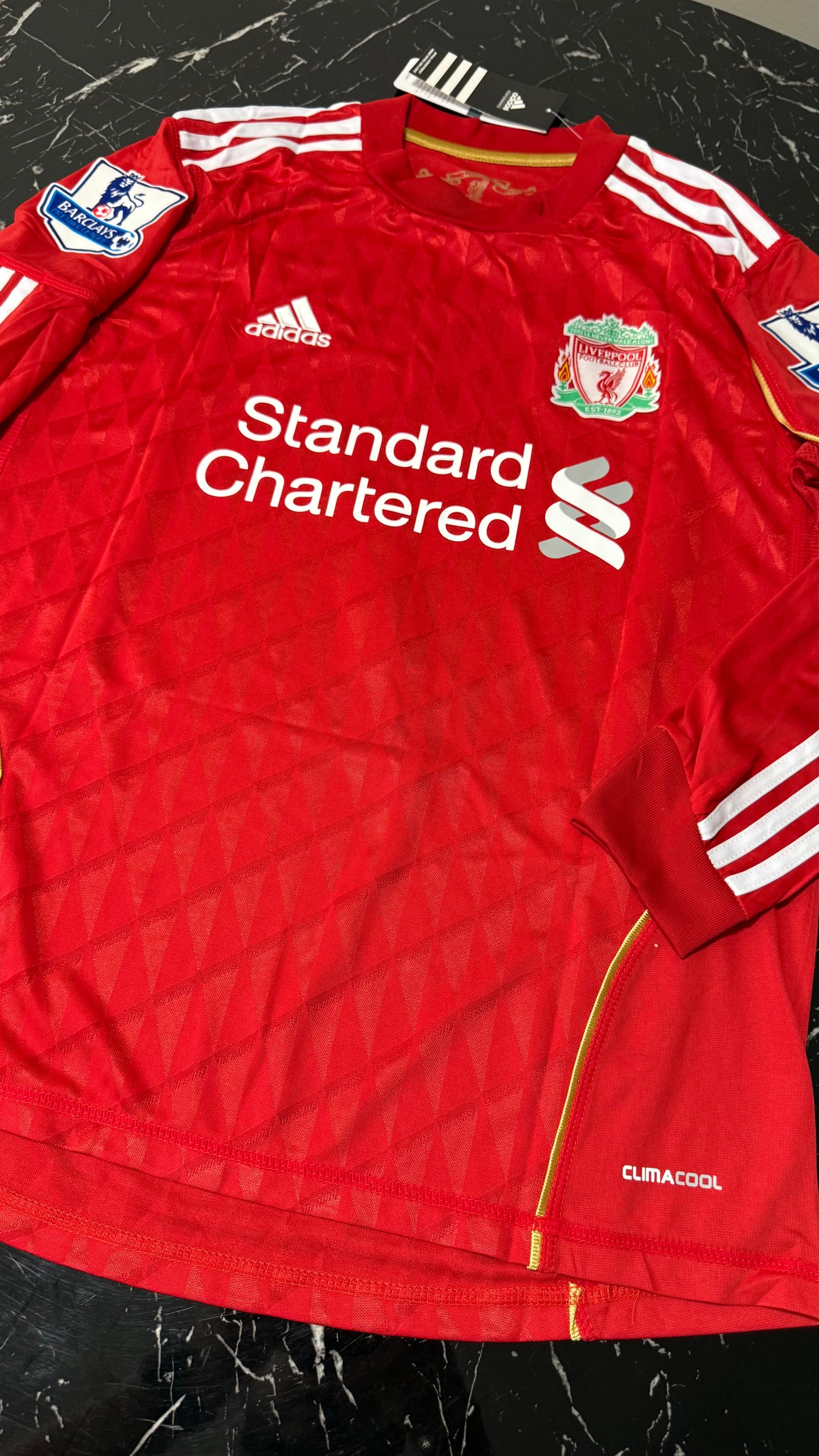 Liverpool 2011/12 Local Manga Larga - Camiseta Retro
