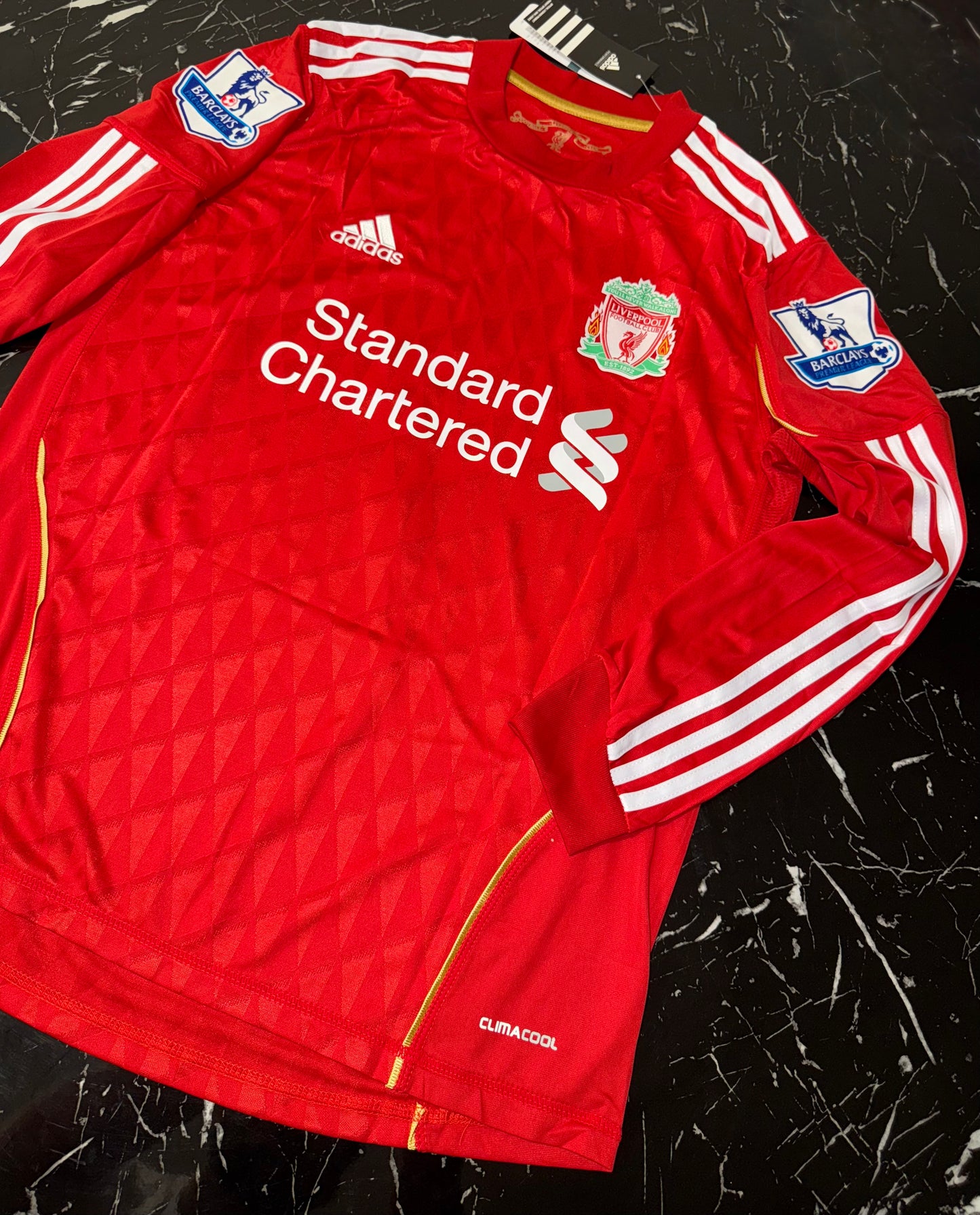 Liverpool 2011/12 Local Manga Larga - Camiseta Retro