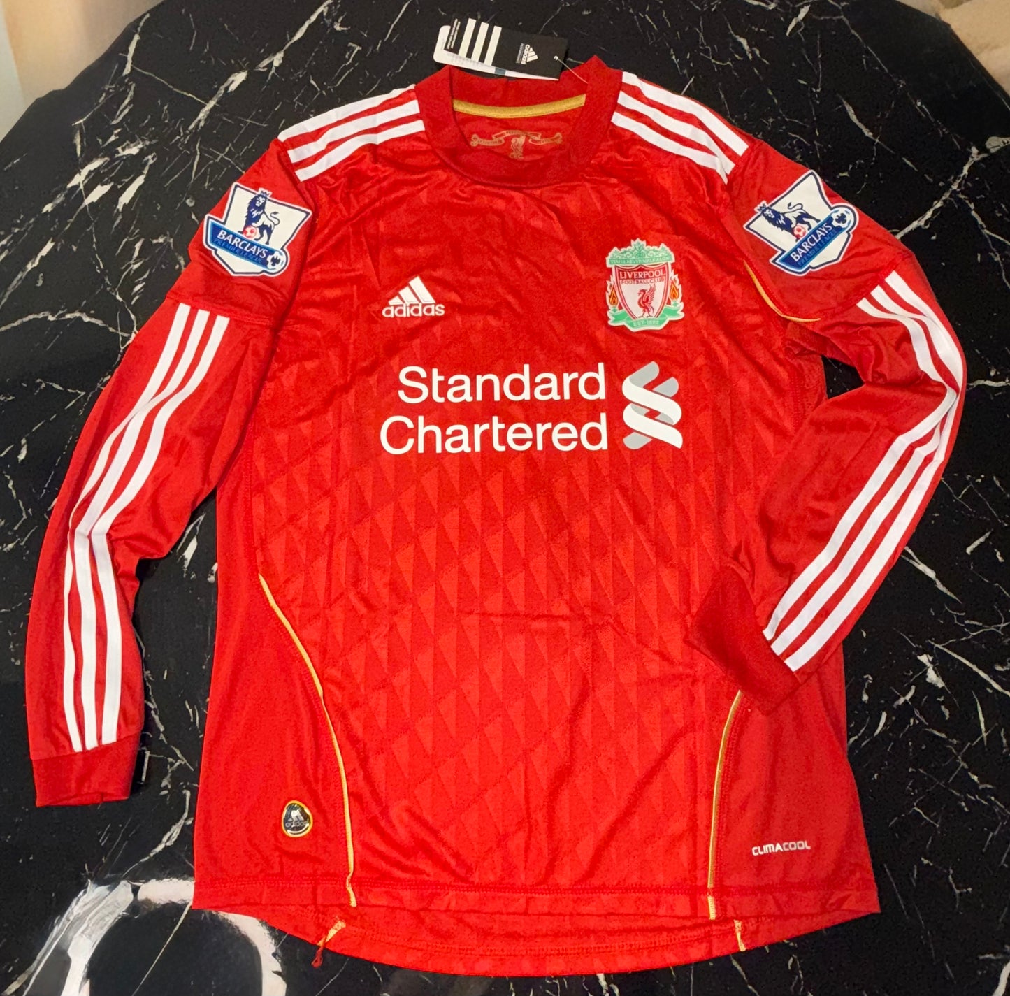 Liverpool 2011/12 Local Manga Larga - Camiseta Retro