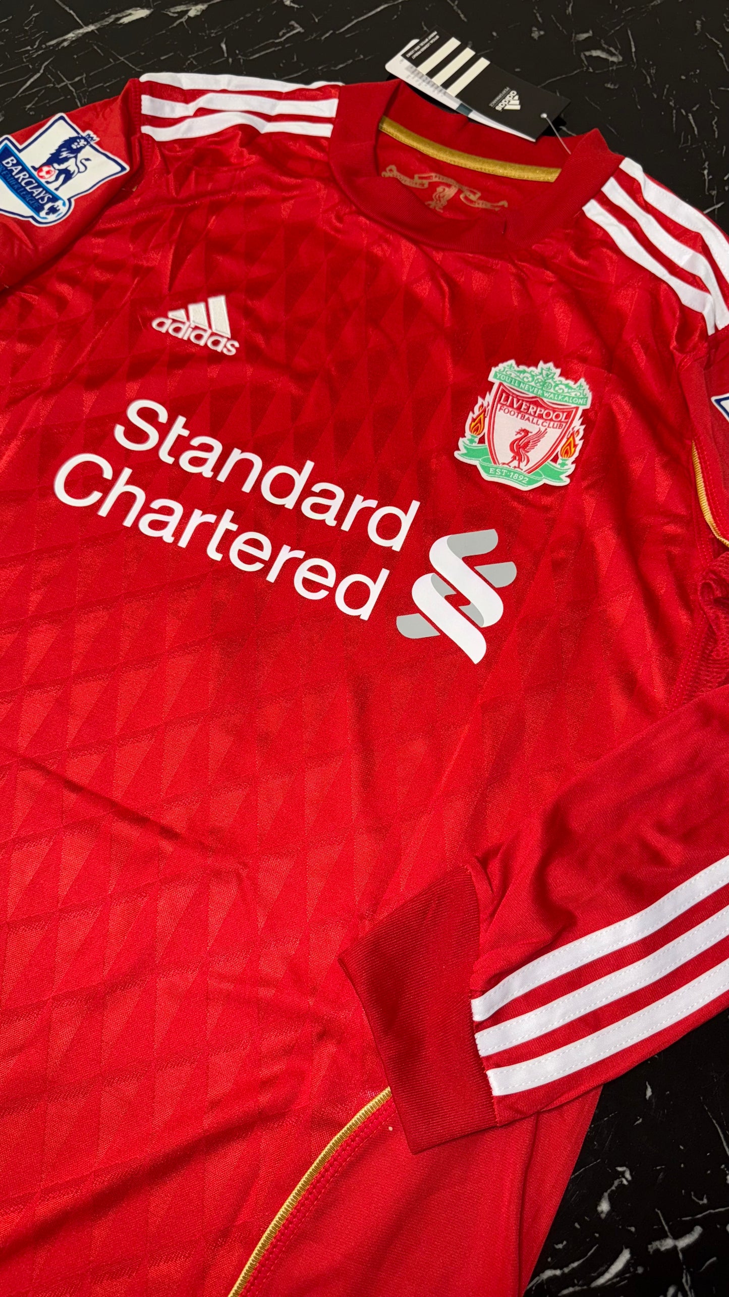 Liverpool 2011/12 Local Manga Larga - Camiseta Retro