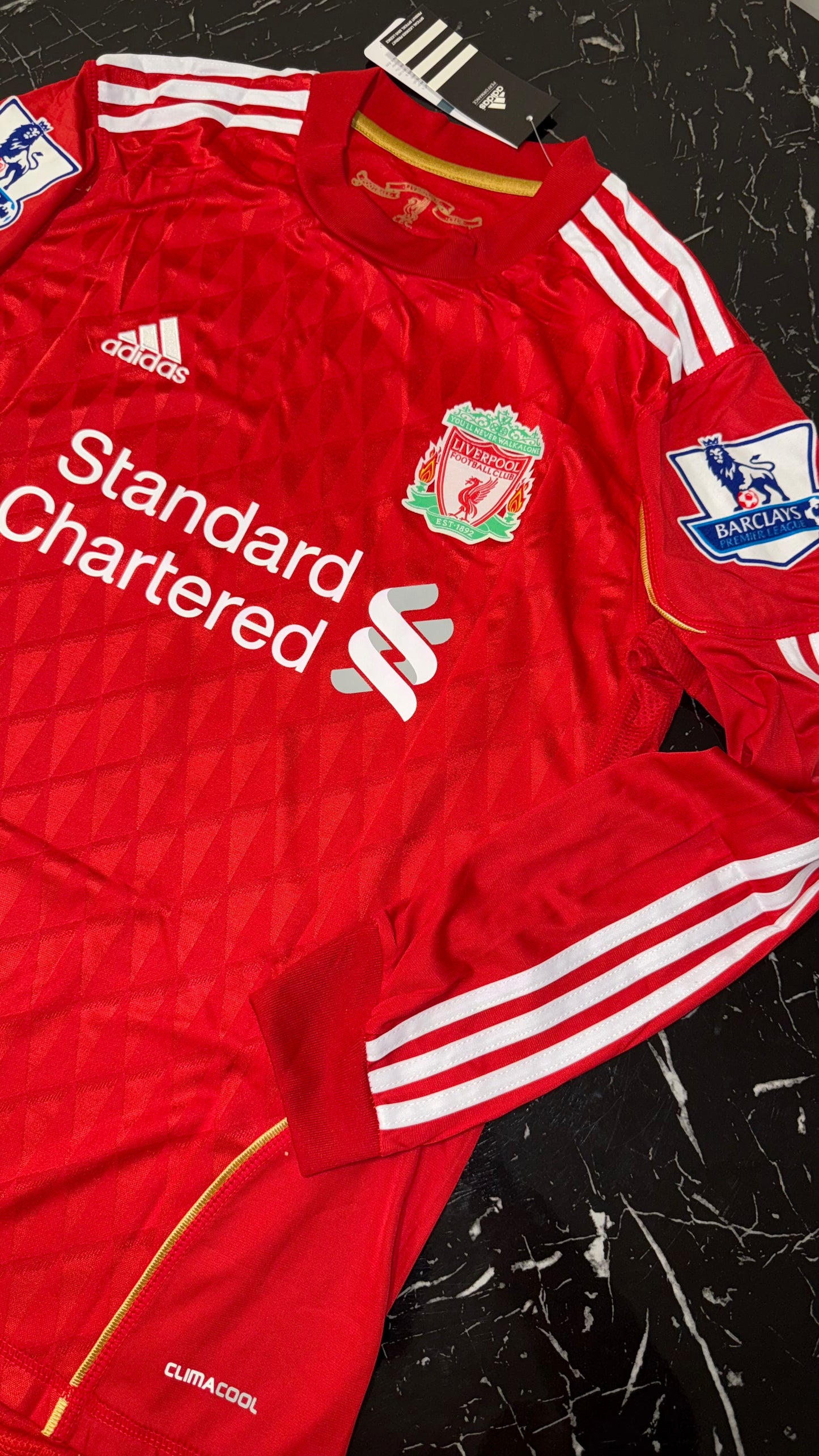 Liverpool 2011/12 Local Manga Larga - Camiseta Retro