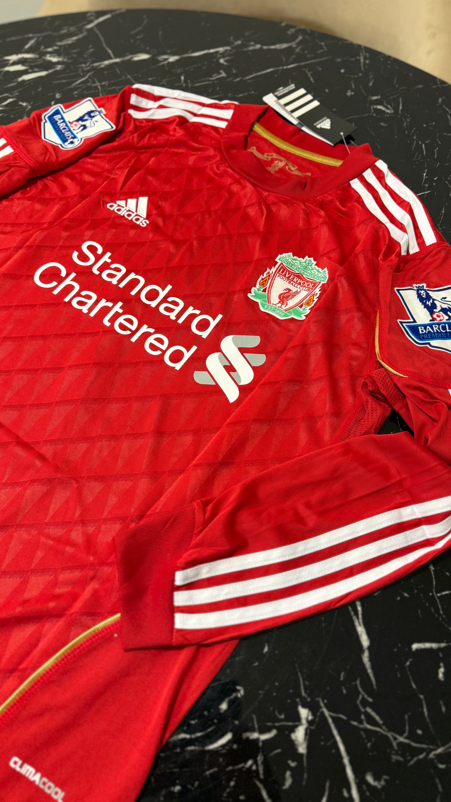 Liverpool 2011/12 Local Manga Larga - Camiseta Retro