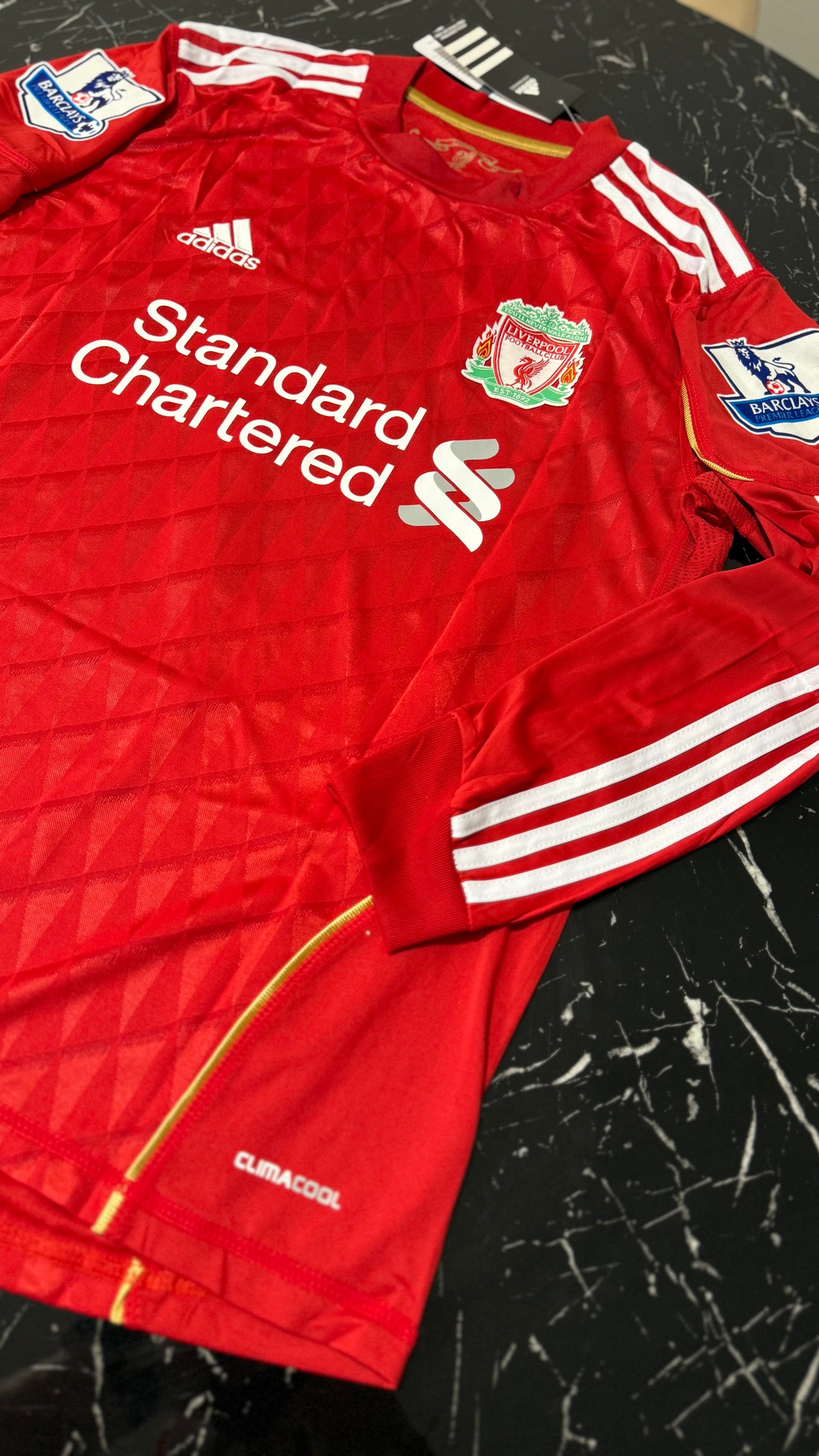 Liverpool 2011/12 Local Manga Larga - Camiseta Retro