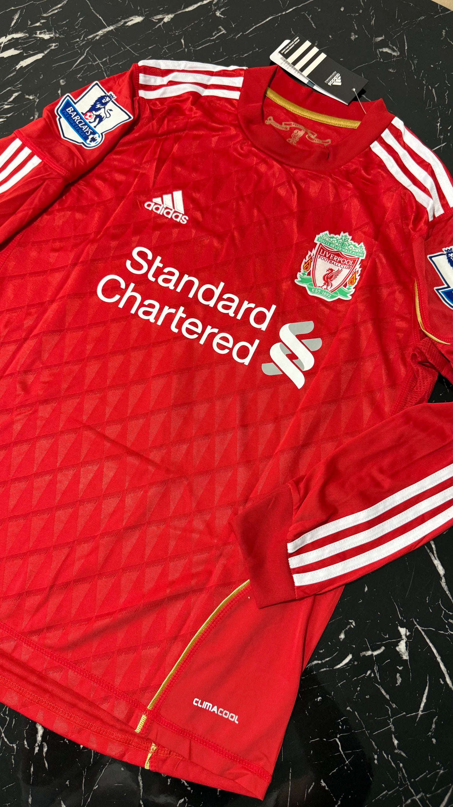 Liverpool 2011/12 Local Manga Larga - Camiseta Retro