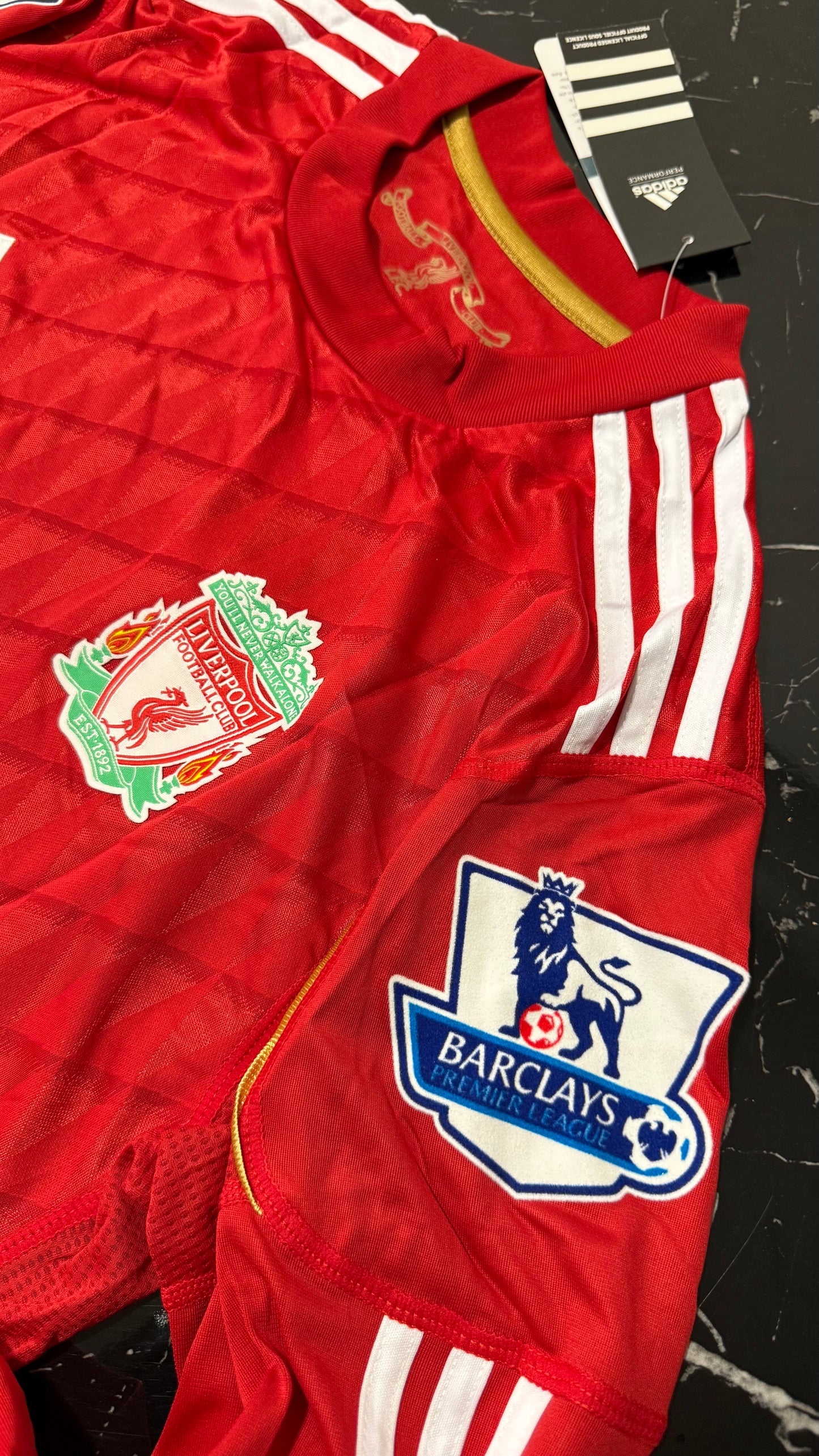 Liverpool 2011/12 Local Manga Larga - Camiseta Retro